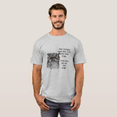 Leuke Wise Uil Stop Piepende Quote Animal Humor T-shirt (Voorkant volledig)
