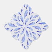 Leuke witte blauwe eenvoudige bladeren bloemen bedankdoosjes (Uitgevouwen)