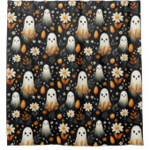 Leuke witte geest herfst douchegordijn (Voorkant)