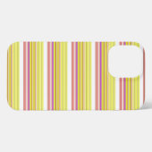Leuke witte gele strepen iPhone hoesje (Achterkant horizontaal)