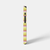 Leuke witte gele strepen iPhone hoesje (Linkerkant)