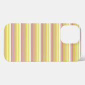 Leuke witte gele strepen iPhone hoesje (Achterkant horizontaal)