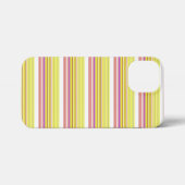 Leuke witte gele strepen iPhone hoesje (Achterkant horizontaal)