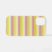 Leuke witte gele strepen iPhone hoesje (Achterkant horizontaal)