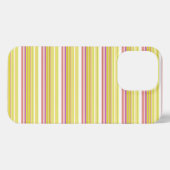 Leuke witte gele strepen iPhone hoesje (Achterkant horizontaal)