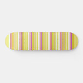 Leuke witte gele strepen persoonlijk skateboard (Horizontaal)