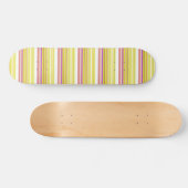 Leuke witte gele strepen persoonlijk skateboard (Horizontaal)