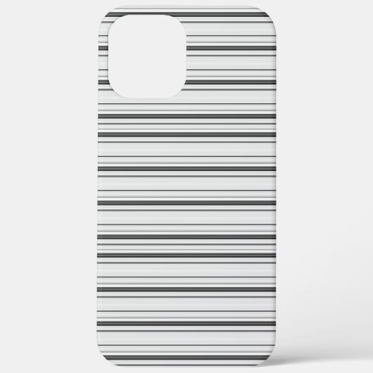 Leuke witte grijze strepen Case-Mate iPhone case (Achterkant)