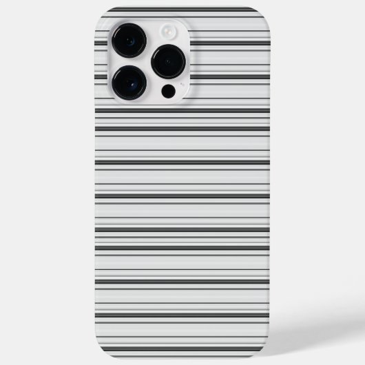 Leuke witte grijze strepen Case-Mate iPhone case (Achterkant)
