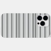 Leuke witte grijze strepen Case-Mate iPhone case (Achterkant (horizontaal))