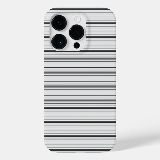 Leuke witte grijze strepen Case-Mate iPhone case (Achterkant)