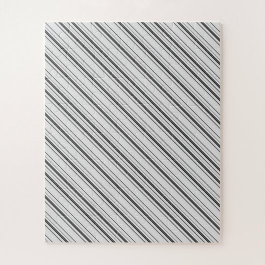 Leuke witte grijze strepen legpuzzel (Verticaal)