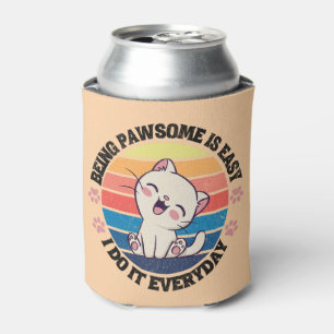 Leuke witte Kawaii kat Blikjeskoeler