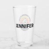 Leuke witte Kawaii kat Glas (Achterkant)