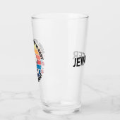 Leuke witte Kawaii kat Glas (Links)