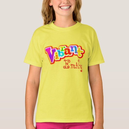 Leuke witte kids t-shirt met naam (Voorkant)