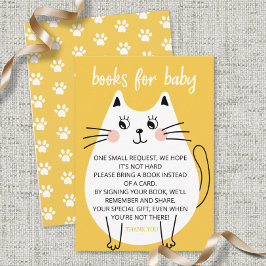 Leuke Witte Kitty Cat boeken voor baby ticket Informatiekaartje