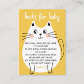 Leuke Witte Kitty Cat boeken voor baby ticket Informatiekaartje (Voorkant)