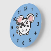 Leuke Witte Mousie Grote Klok (Hoek)