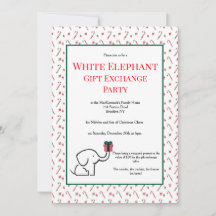 Leuke Witte Olifant Cadeau Uitwisseling Feestelijk