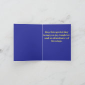 Leuke witte poedel verjaardag kaart (Binnen)