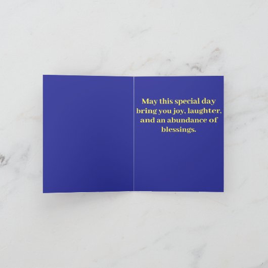 Leuke witte poedel verjaardag kaart (Binnen)