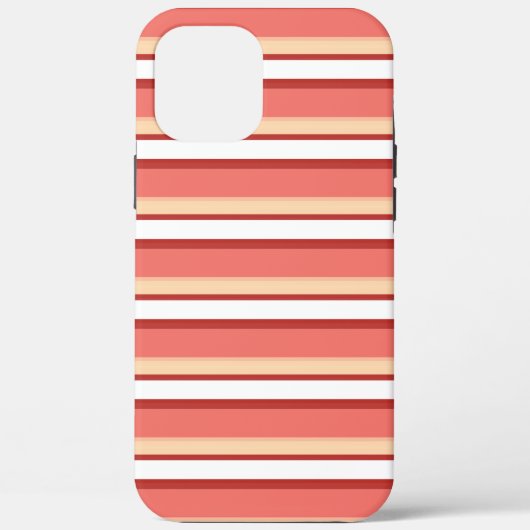 Leuke witte roze strepen Case-Mate iPhone case (Achterkant)