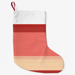 Leuke witte roze strepen kleine kerstsok