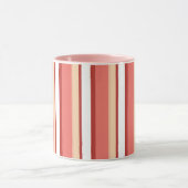 Leuke witte roze strepen mok (Midden)