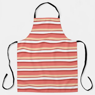 Leuke witte roze strepen schort