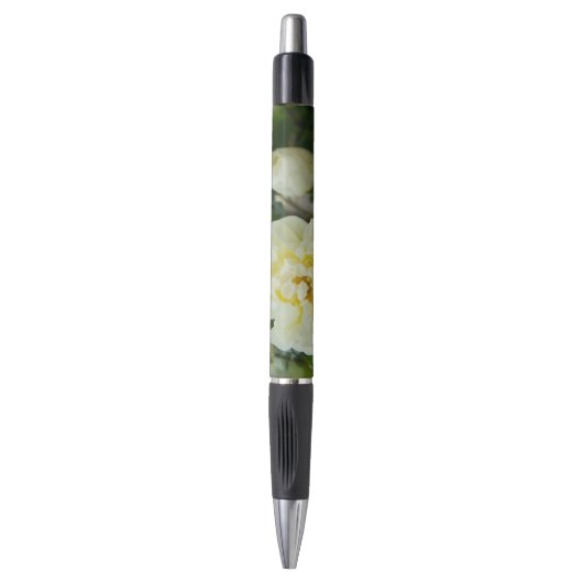 Leuke witte rozen voor positieve vibes pen (Voorkant Verticaal)
