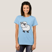 Leuke witte schapen Cartoon T-shirt (Voorkant volledig)