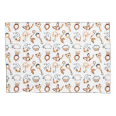 Leuke witte Speelgoed Boho patroonillustratie Kussensloop (Voorkant)