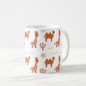 Leuke witte Speelgoed Dierlijke Cactus Camel Llama Koffiemok (Voorkant rechts)