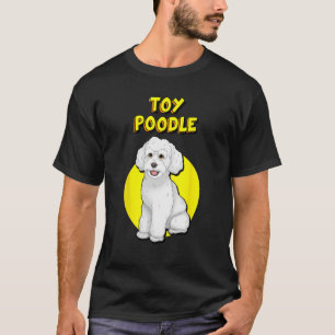 Leuke witte Speelgoed poedel T-shirt