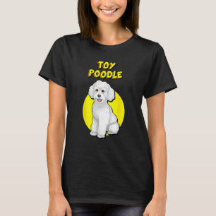 Leuke witte Speelgoed poedel T-shirt