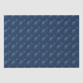 Leuke witte tonijn in Egeïsche Blauw op Marine Bla Tissuepapier