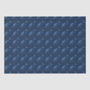 Leuke witte tonijn in Egeïsche Blauw op Marine Bla Tissuepapier