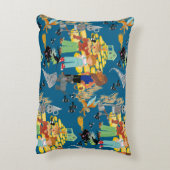 Leuke Wizard of Oz op blauw kinderontwerp Accent Kussen (Achterkant (Verticaal))