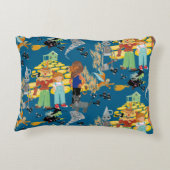Leuke Wizard of Oz op blauw kinderontwerp Accent Kussen (Achterkant)