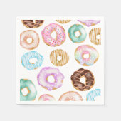 Leuke woestijn zoete donuts illustratie patroon servet (Voorkant)
