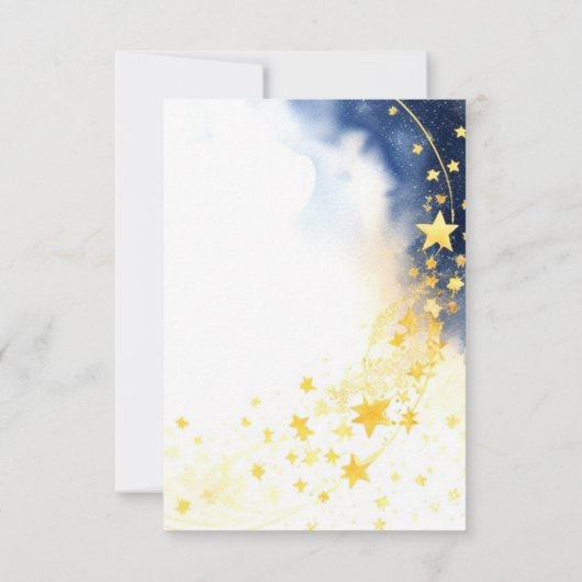 Leuke Wolf Baby shower Theme Bedankkaart (Achterkant)