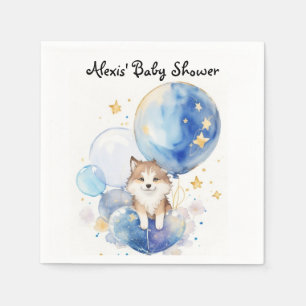 Leuke Wolf Baby shower Theme Servet