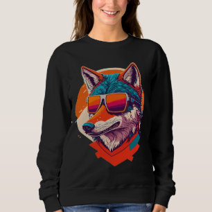 LEUKE WOLF MET ZONNEGLAS. TRUI