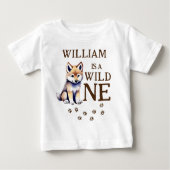 Leuke wolf welp wild een bosrijke verjaardagsfeest (Voorkant)