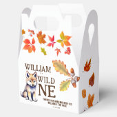Leuke wolf welp wild een bosrijke verjaardagsfeest bedankdoosjes (Geopend)