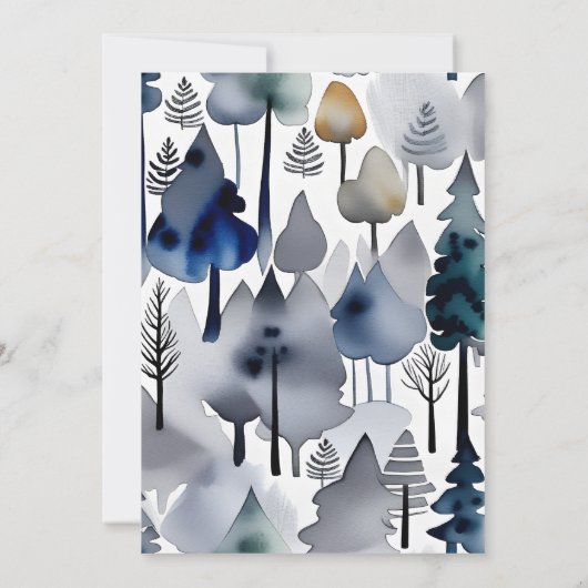 Leuke wolf welp wild een bosrijke verjaardagsfeest kaart (Achterkant)