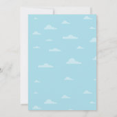 Leuke Wolk en Regenboog Baby shower Kaart (Achterkant)