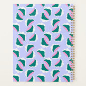 Leuke wolken en paddenstoelen Baby blauw Personali Planner (Achterkant)