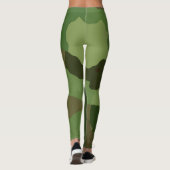 Leuke Woodland Camouflage met grotere Splotches Leggings (Achterkant)